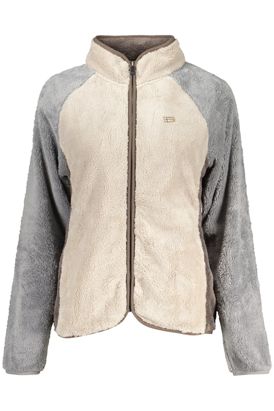 NORWAY 1963 FELPA CON ZIP DONNA BEIGE
