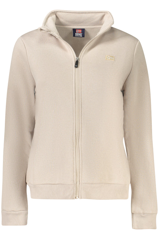NORWAY 1963 FELPA CON ZIP DONNA BEIGE