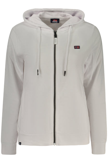 NORWAY 1963 FELPA CON ZIP DONNA BIANCO