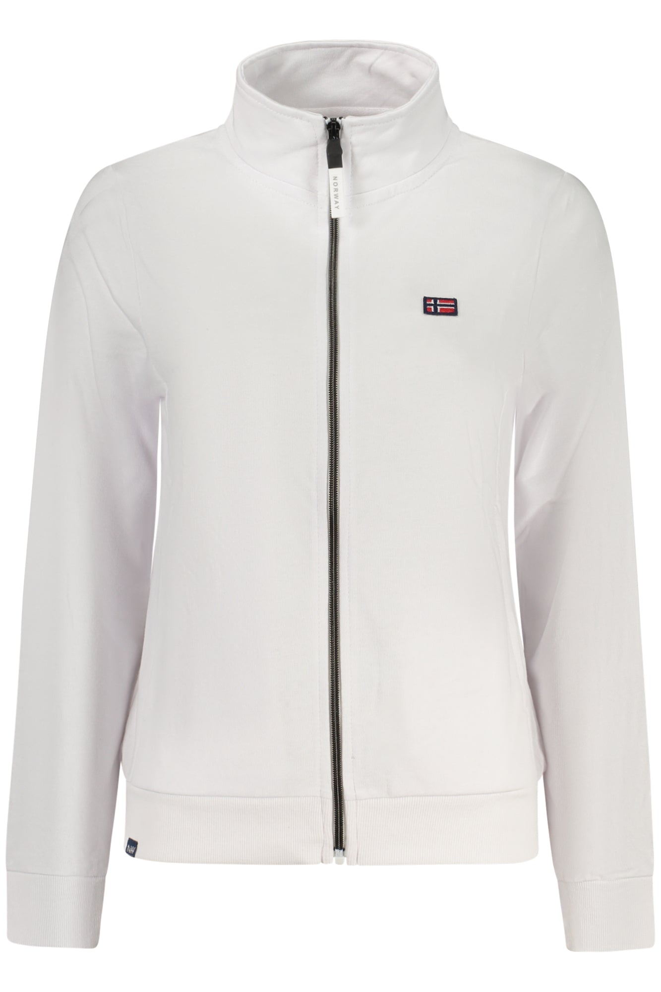 NORWAY 1963 FELPA CON ZIP DONNA BIANCO