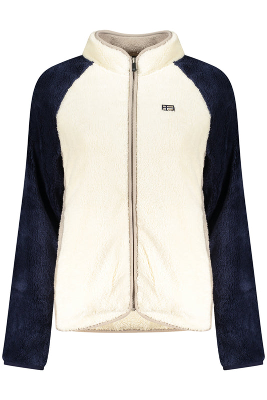 NORWAY 1963 FELPA CON ZIP DONNA BIANCO