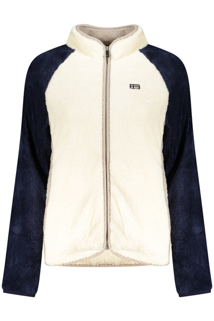 NORWAY 1963 FELPA CON ZIP DONNA BIANCO