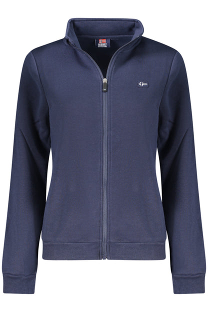 NORWAY 1963 FELPA CON ZIP DONNA BLU