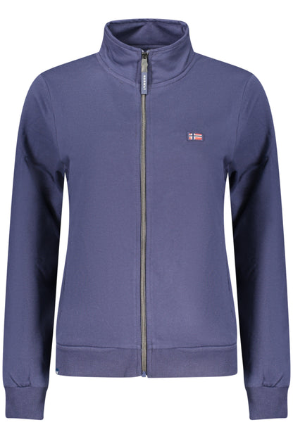 NORWAY 1963 FELPA CON ZIP DONNA BLU