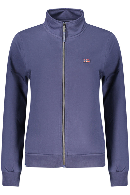 NORWAY 1963 FELPA CON ZIP DONNA BLU