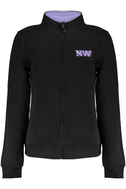 NORWAY 1963 FELPA CON ZIP DONNA NERO
