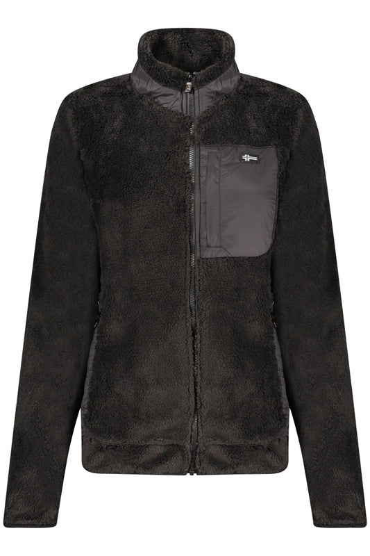 NORWAY 1963 FELPA CON ZIP DONNA NERO