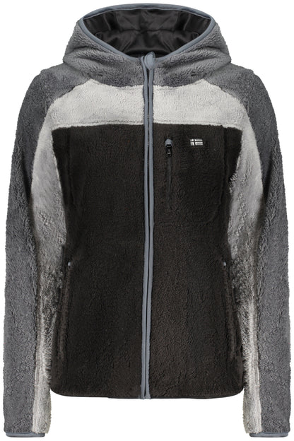 NORWAY 1963 FELPA CON ZIP DONNA NERO