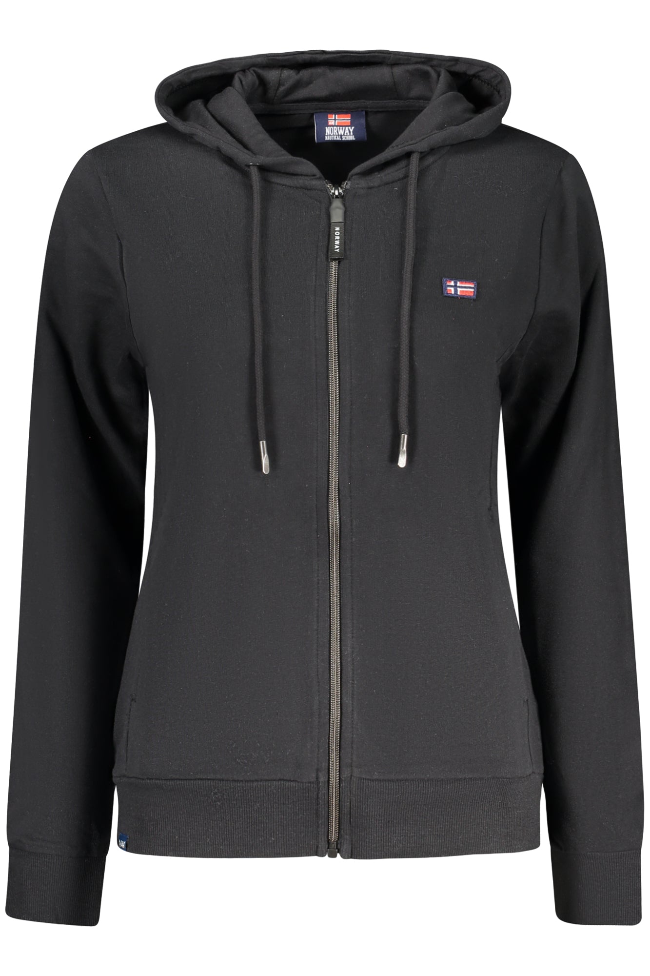 NORWAY 1963 FELPA CON ZIP DONNA NERO