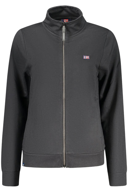 NORWAY 1963 FELPA CON ZIP DONNA NERO
