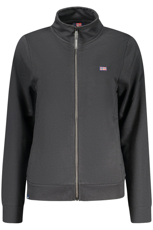 NORWAY 1963 FELPA CON ZIP DONNA NERO