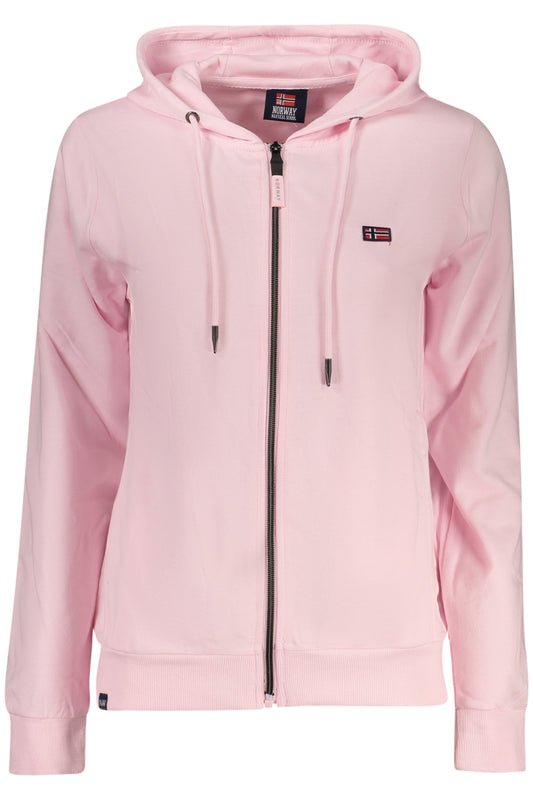NORWAY 1963 FELPA CON ZIP DONNA ROSA