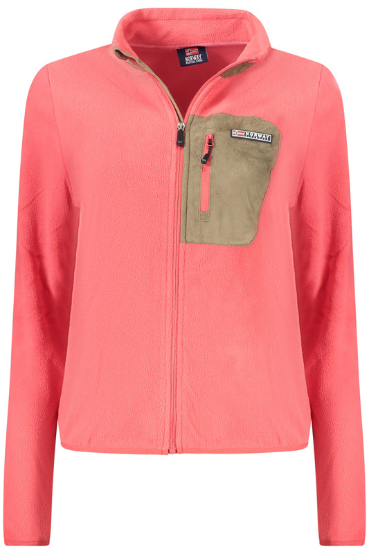 NORWAY 1963 FELPA CON ZIP DONNA ROSA