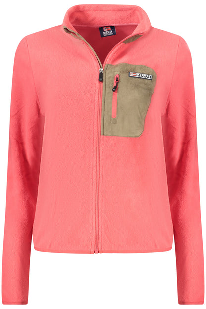 NORWAY 1963 FELPA CON ZIP DONNA ROSA