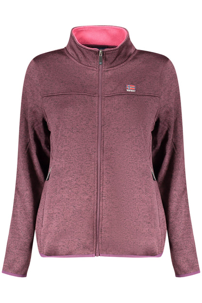NORWAY 1963 FELPA CON ZIP DONNA VIOLA