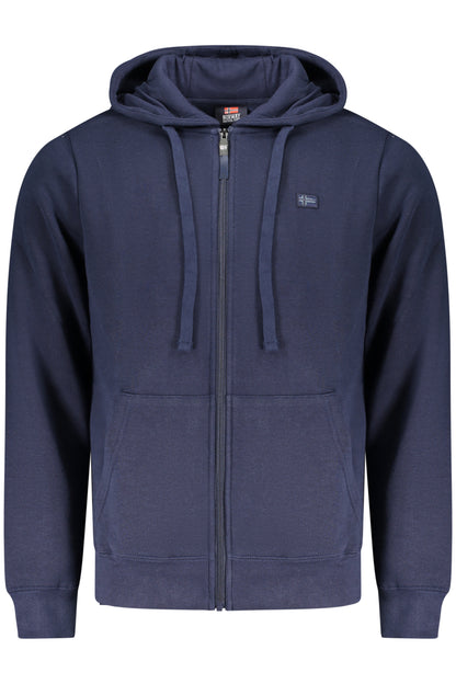 NORWAY 1963 FELPA CON ZIP UOMO BLU