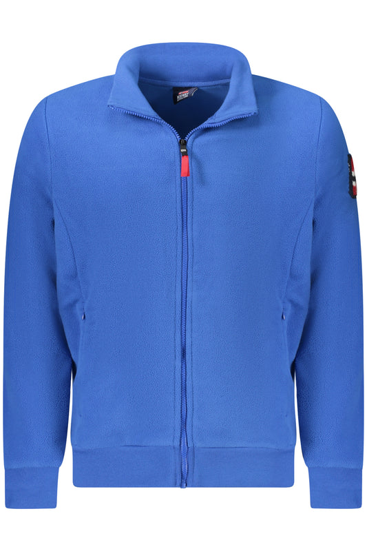 NORWAY 1963 FELPA CON ZIP UOMO BLU