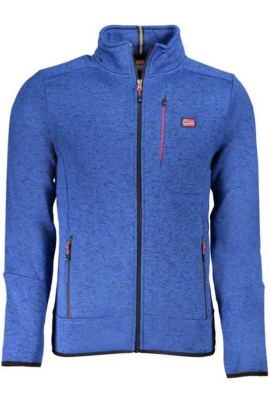 NORWAY 1963 FELPA CON ZIP UOMO BLU