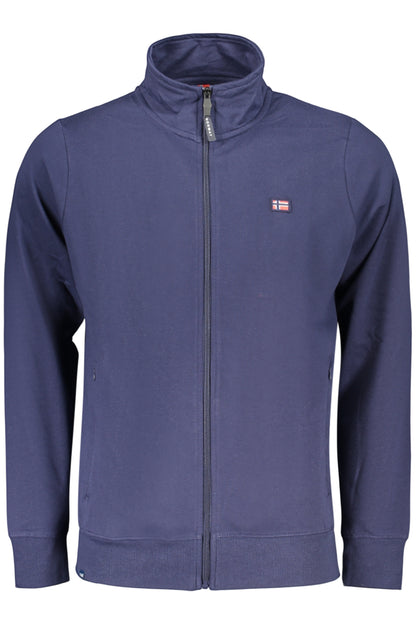 NORWAY 1963 FELPA CON ZIP UOMO BLU