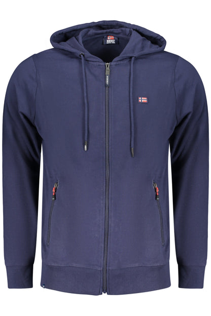 NORWAY 1963 FELPA CON ZIP UOMO BLU