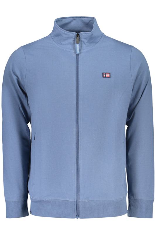 NORWAY 1963 FELPA CON ZIP UOMO BLU