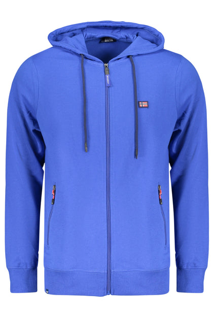 NORWAY 1963 FELPA CON ZIP UOMO BLU