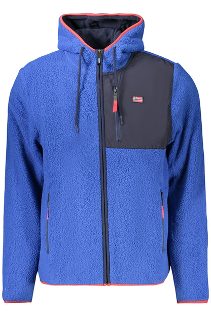 NORWAY 1963 FELPA CON ZIP UOMO BLU
