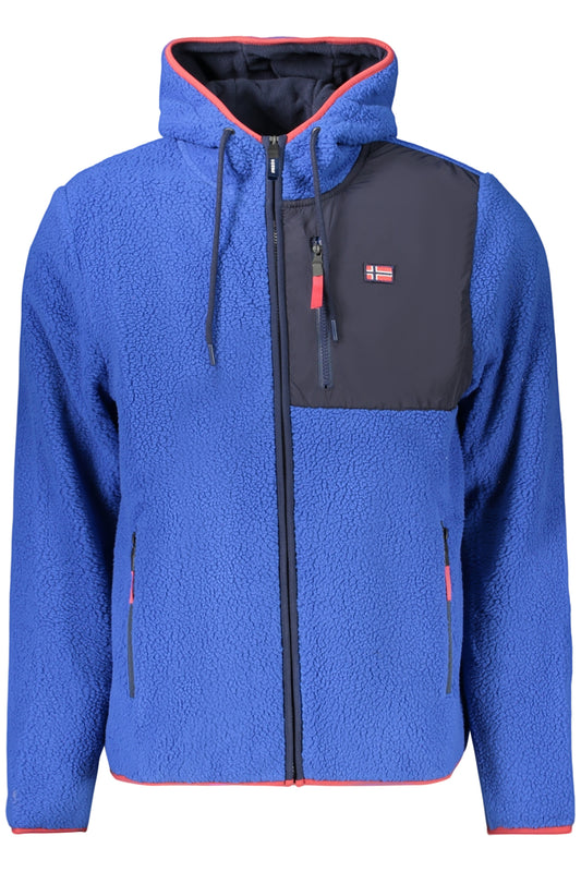 NORWAY 1963 FELPA CON ZIP UOMO BLU
