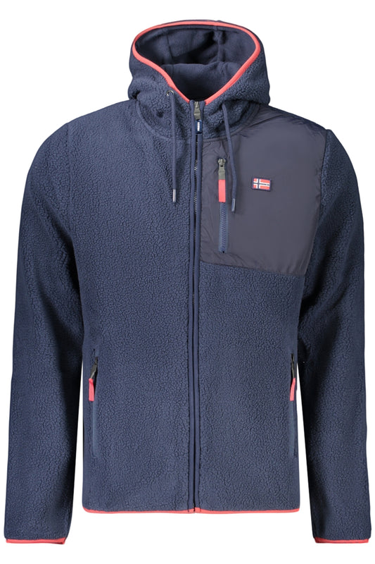 NORWAY 1963 FELPA CON ZIP UOMO BLU