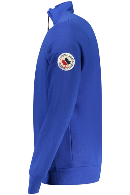 NORWAY 1963 FELPA CON ZIP UOMO BLU