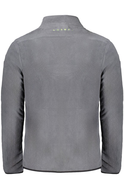 NORWAY 1963 FELPA CON ZIP UOMO GRIGIO
