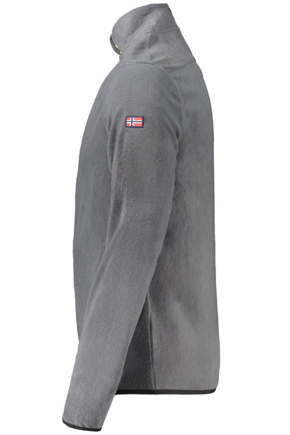 NORWAY 1963 FELPA CON ZIP UOMO GRIGIO