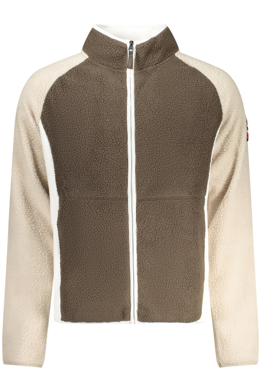 NORWAY 1963 FELPA CON ZIP UOMO MARRONE