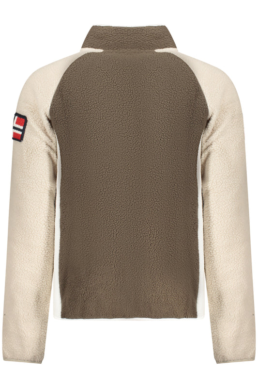 NORWAY 1963 FELPA CON ZIP UOMO MARRONE