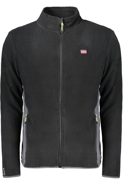 NORWAY 1963 FELPA CON ZIP UOMO NERO