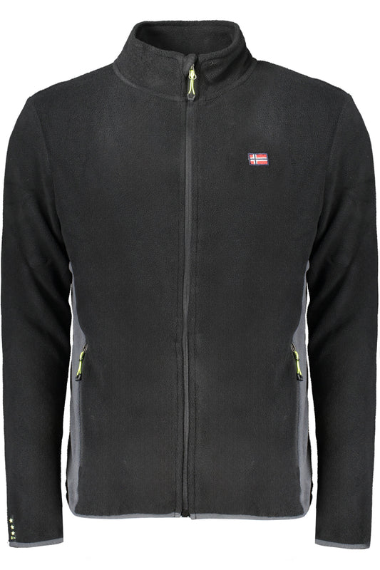 NORWAY 1963 FELPA CON ZIP UOMO NERO