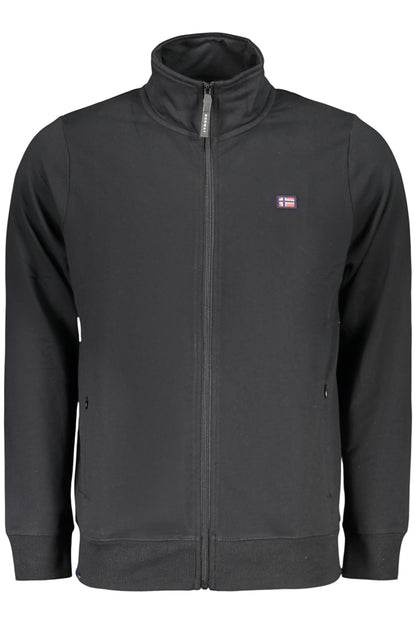 NORWAY 1963 FELPA CON ZIP UOMO NERO
