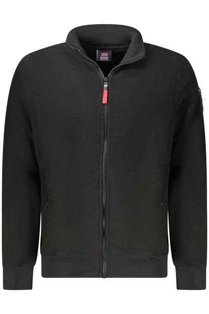 NORWAY 1963 FELPA CON ZIP UOMO NERO