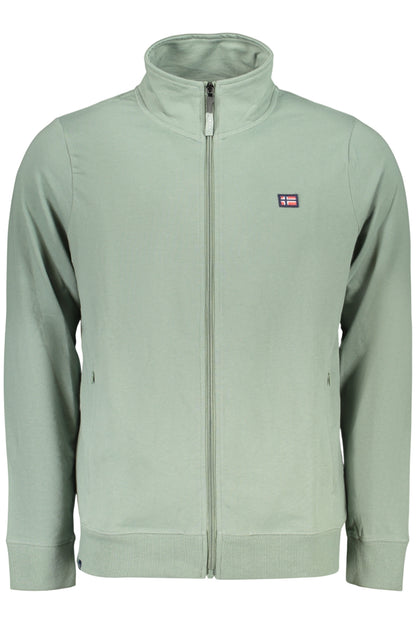 NORWAY 1963 FELPA CON ZIP UOMO VERDE