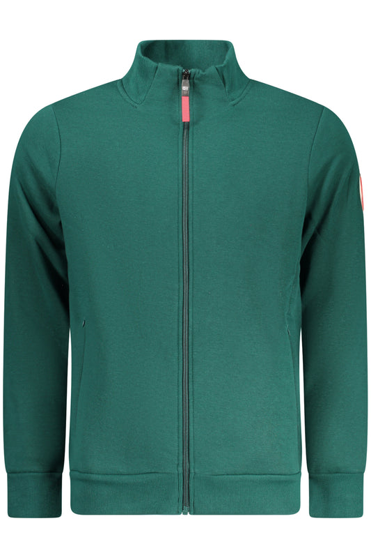 NORWAY 1963 FELPA CON ZIP UOMO VERDE
