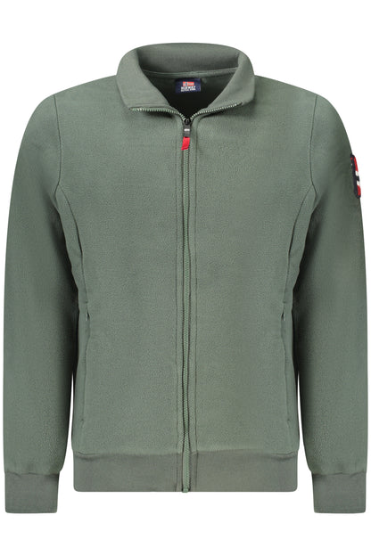 NORWAY 1963 FELPA CON ZIP UOMO VERDE