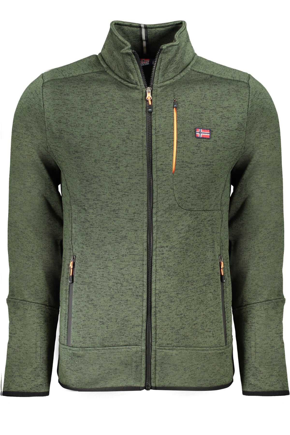 NORWAY 1963 FELPA CON ZIP UOMO VERDE