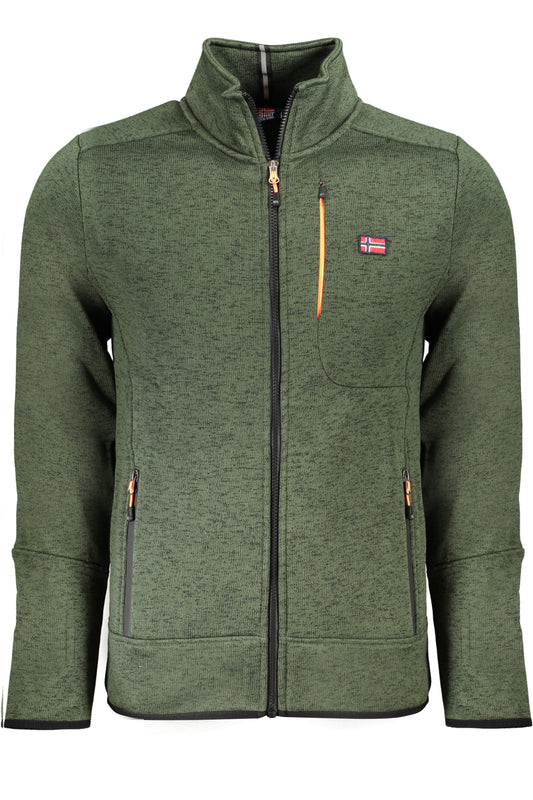 NORWAY 1963 FELPA CON ZIP UOMO VERDE