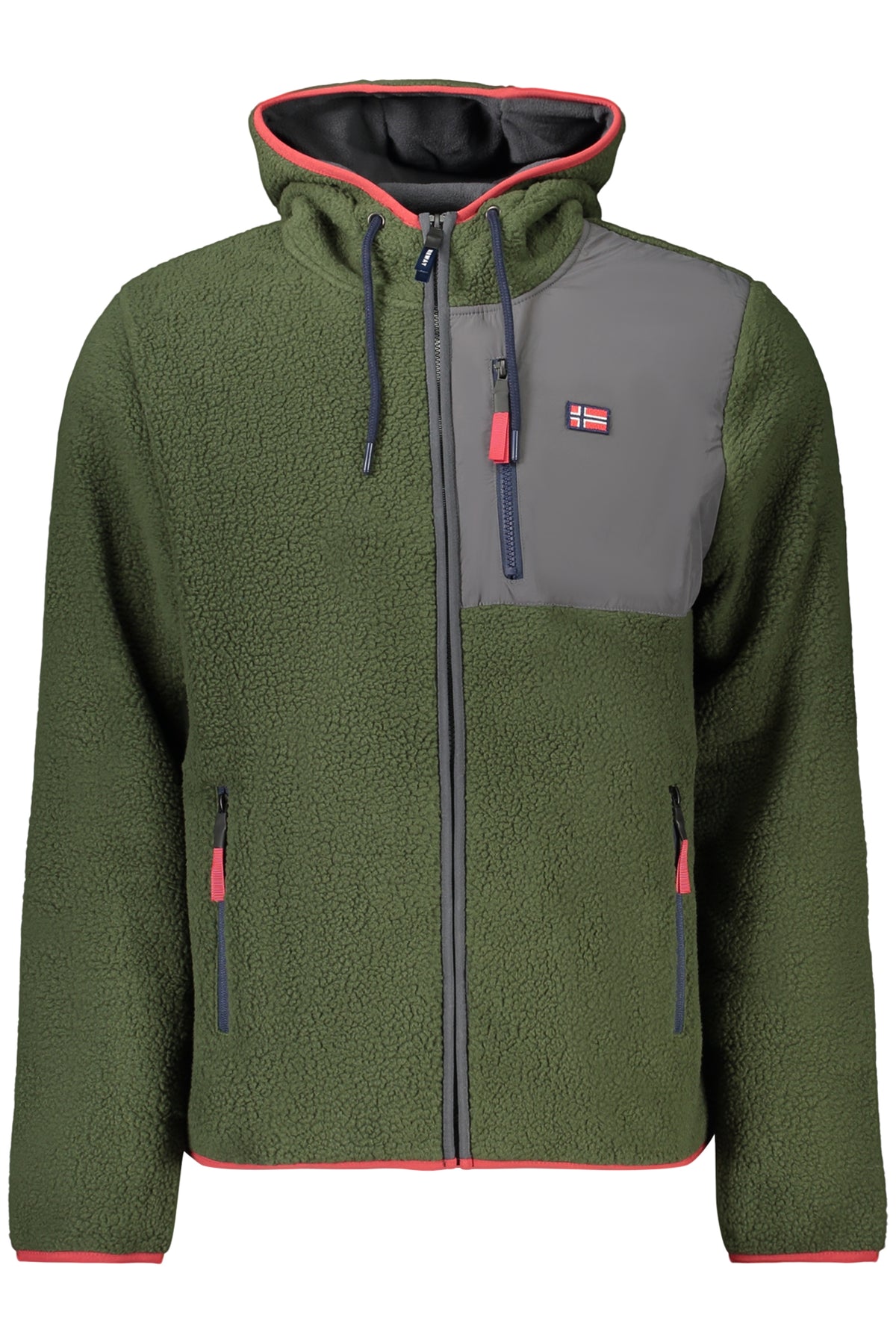 NORWAY 1963 FELPA CON ZIP UOMO VERDE