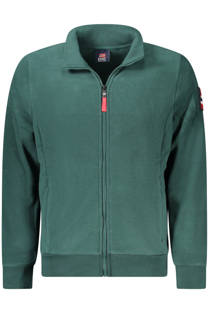 NORWAY 1963 FELPA CON ZIP UOMO VERDE