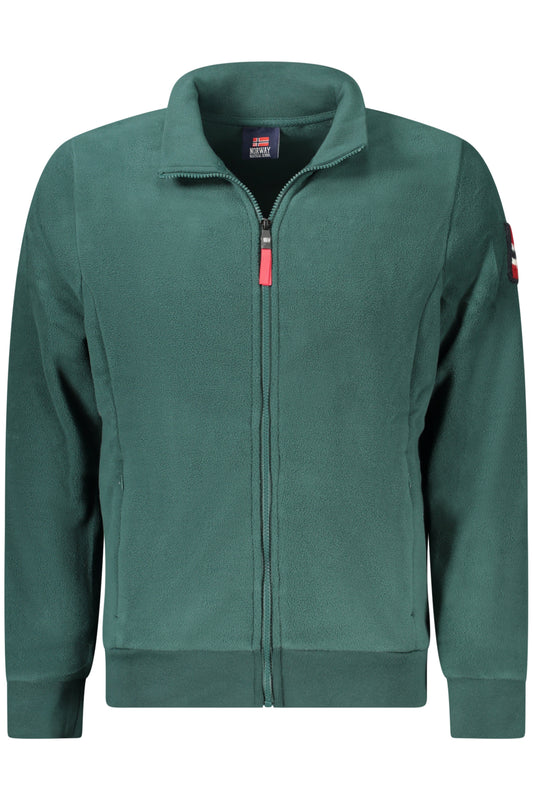 NORWAY 1963 FELPA CON ZIP UOMO VERDE