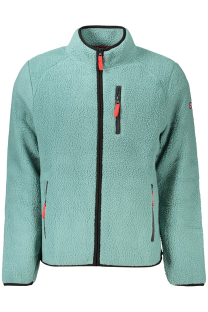 NORWAY 1963 FELPA CON ZIP UOMO VERDE