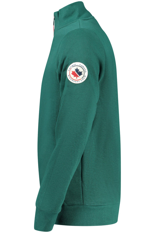 NORWAY 1963 FELPA CON ZIP UOMO VERDE