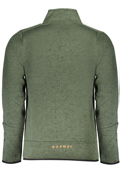 NORWAY 1963 FELPA CON ZIP UOMO VERDE