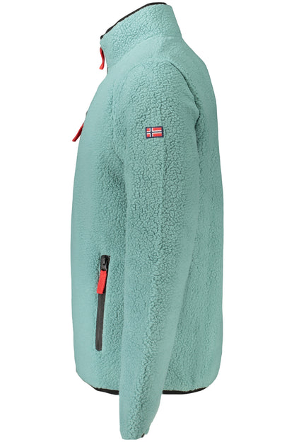 NORWAY 1963 FELPA CON ZIP UOMO VERDE